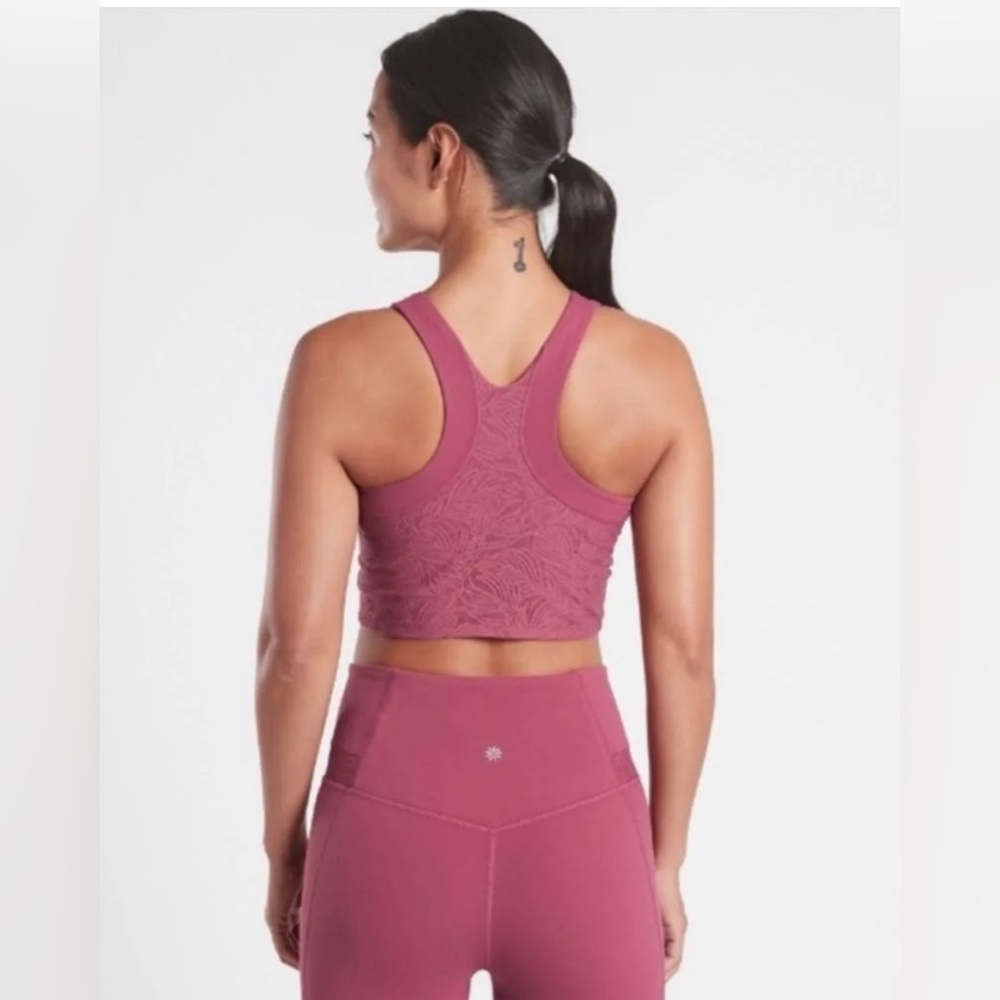 Athleta Conscious Crop Luxe Lace Large